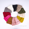 Kid's knitted beanie hat double layer
